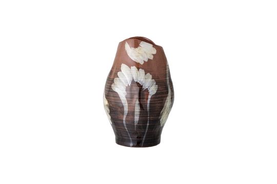 Stoneware brown vase Obsa Clipped