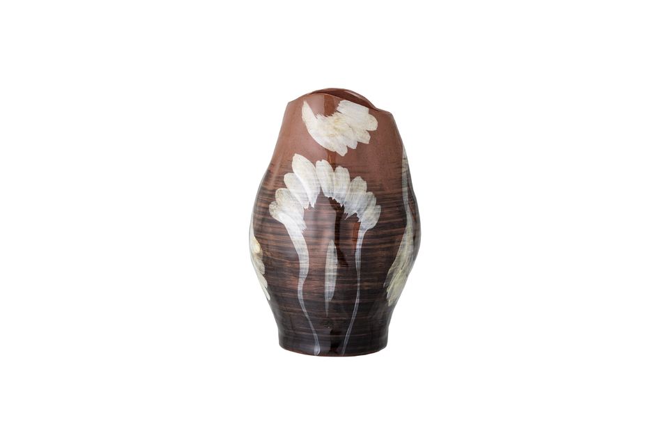 Stoneware brown vase Obsa Bloomingville