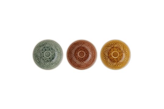 Stoneware green plate Rani