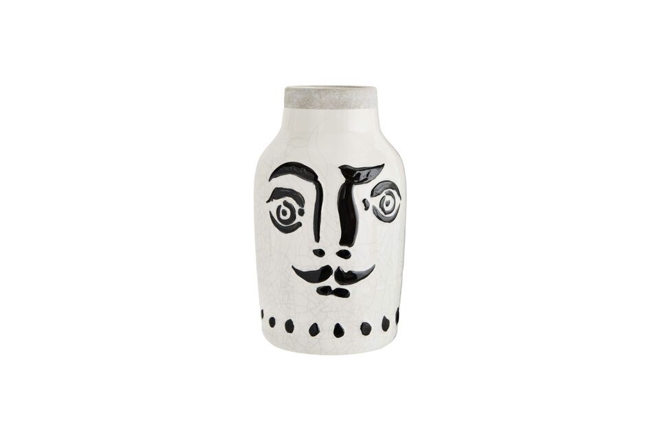 Stoneware vase Face Madam Stoltz