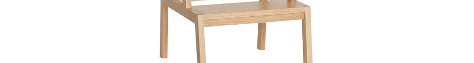 Material Details Stool in light oak veneer Alp