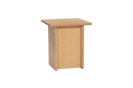 Straight side table in light oak veneer Clipped