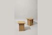 Miniature Straight side table in light oak veneer 1