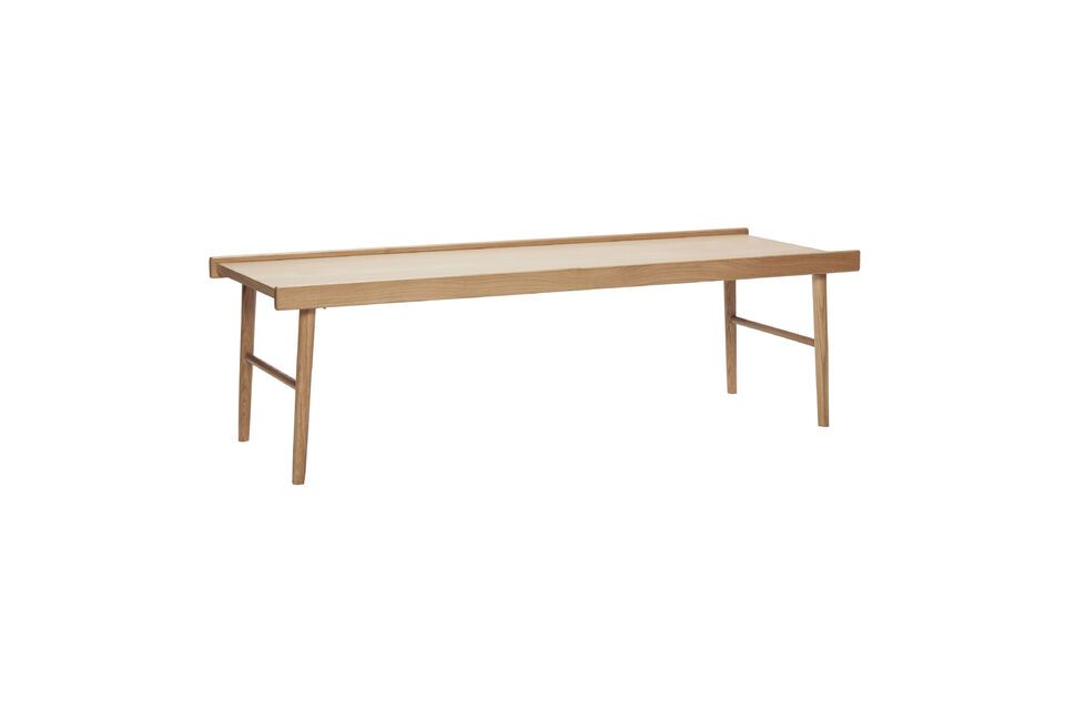 Stream light oak veneer coffee table Hübsch