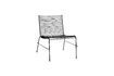 Miniature String black metal armchair 1