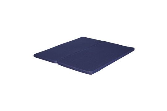 String blue fabric seat cushion Clipped