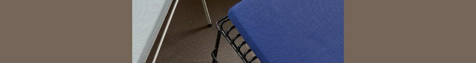 Material Details String blue fabric seat cushion