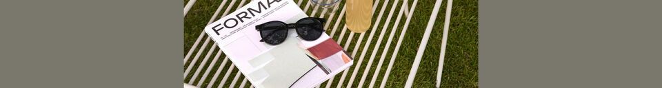 Material Details String light grey metal side table