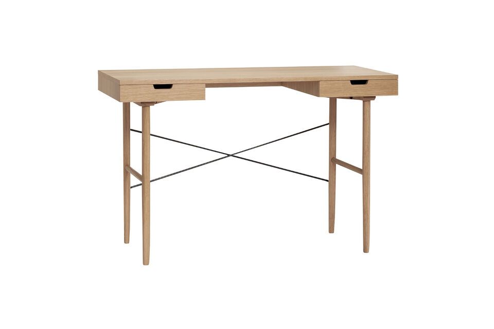 Studio light oak veneer desk Hübsch