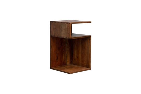 Super dark wood side table Clipped