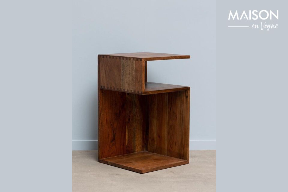 Super dark wood side table Chehoma