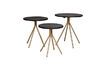 Miniature Supremes set of 3 black wooden side tables 3