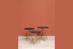 Miniature Supremes set of 3 black wooden side tables 1