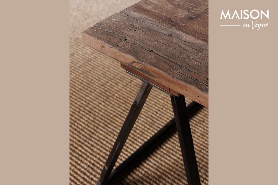 Discover the quintessence of functional, sustainable design with our reclaimed wood coffee table