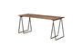 Miniature Sutton dark wood dining table Clipped