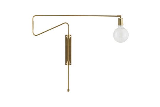 Swing gilded metal wall light Clipped