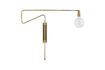 Miniature Swing gilded metal wall light 1