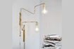 Miniature Swing gilded metal wall light 3