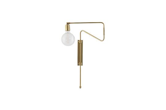 Swing wall light in copper brass Clipped