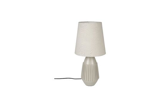 Table lamp in beige aluminium Aysa Clipped