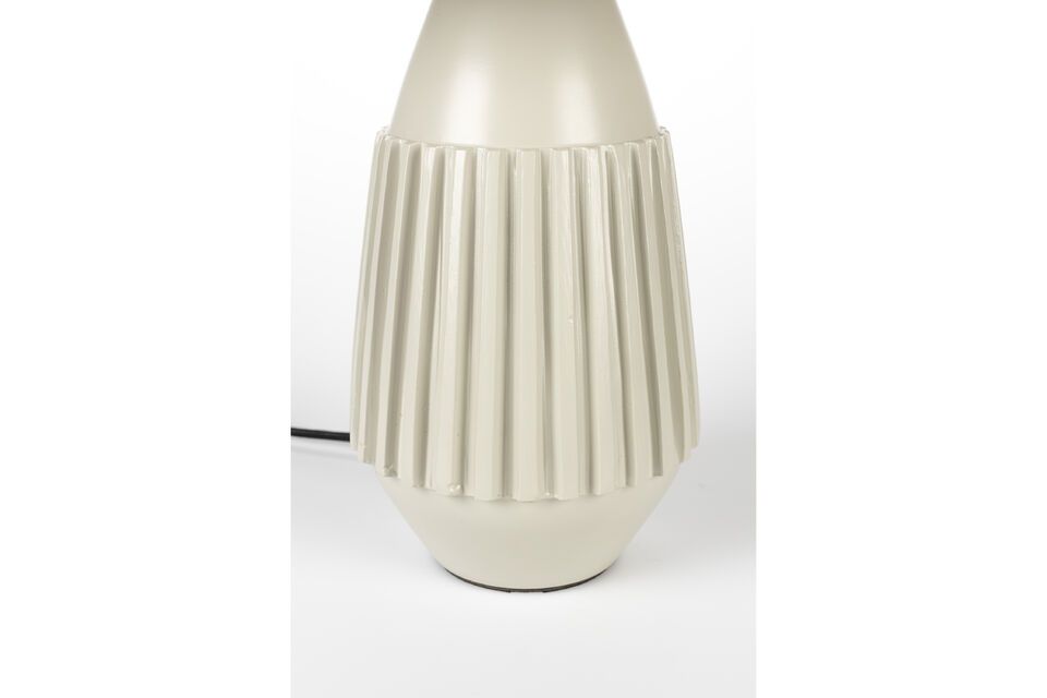 Table lamp in beige aluminium Aysa - 6