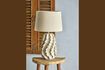 Miniature Table lamp in beige stoneware Natika 2