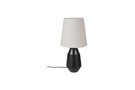 Table lamp in black aluminium Aysa Clipped