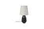 Miniature Table lamp in black aluminium Aysa Clipped