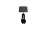 Miniature Table lamp in black aluminum Disc Clipped