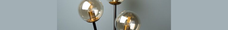 Material Details Table lamp in black and gold metal Artifice