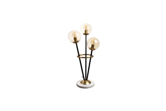 Table lamp in black and gold metal Artifice Clipped