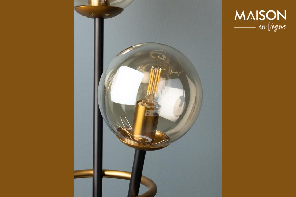 Discover the understated charm and timeless elegance of the black marble table lamp