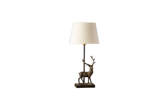 Table lamp in black brass Deer Clipped