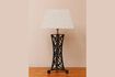 Miniature Table lamp in black brass Fer 2