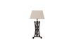 Miniature Table lamp in black brass Fer 1