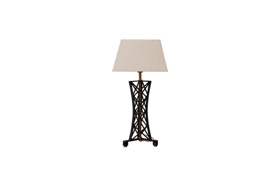 Table lamp in black brass Fer Chehoma