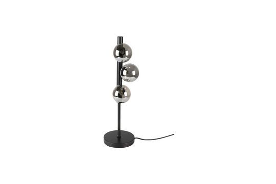 Table lamp in black glass Monica Clipped