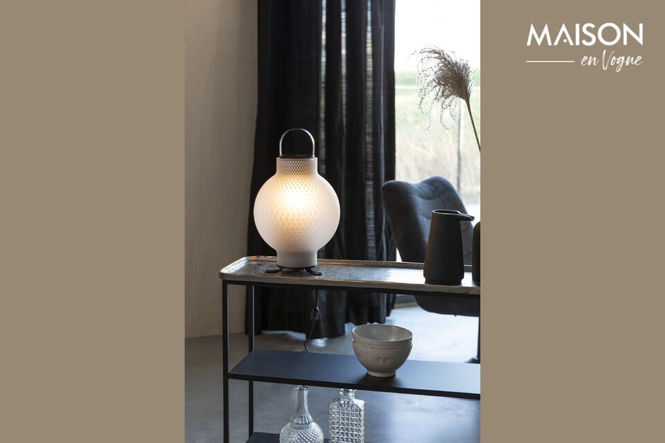 Table lamp in black iron Nomad - 2