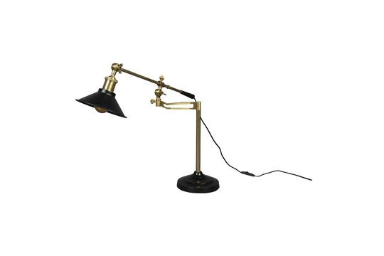 Table lamp in black iron Penelope Clipped