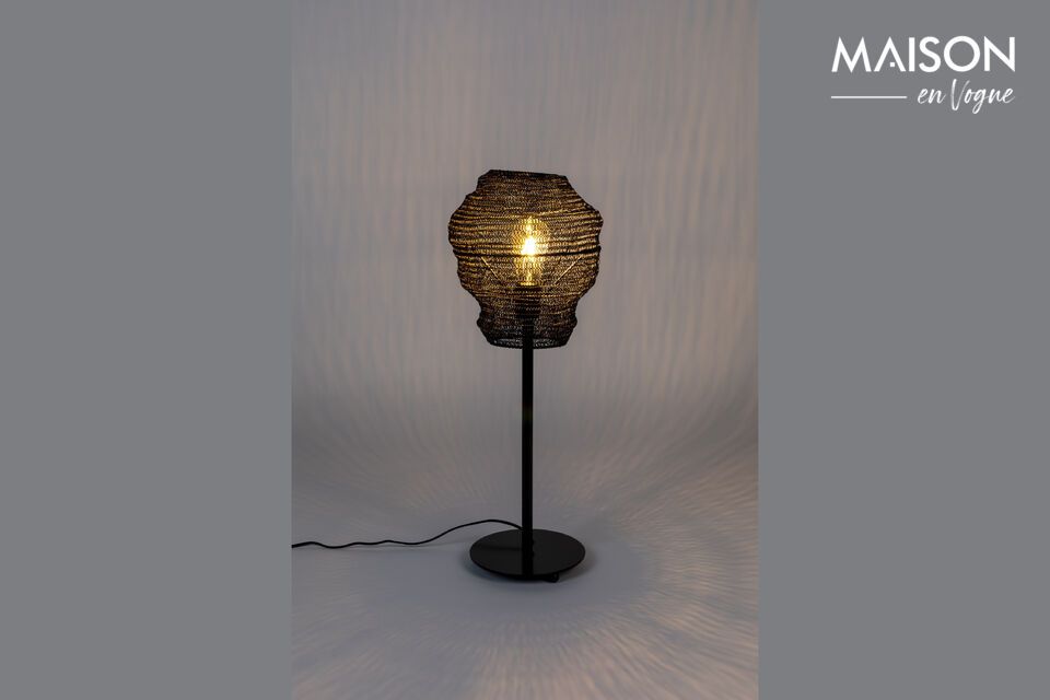 Table lamp in black metal Lena White Label