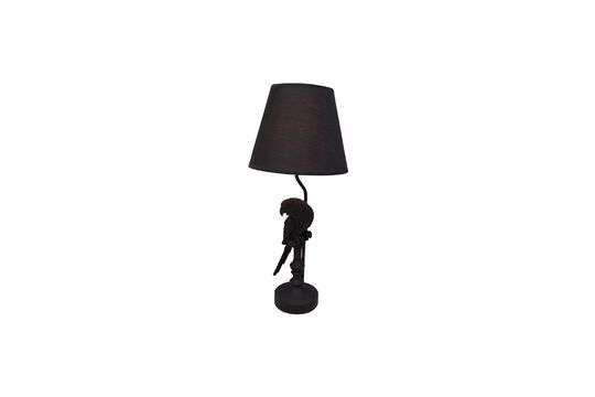 Table lamp in black resin Perroquet Clipped