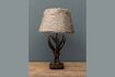 Miniature Table lamp in brown resin Deer 1