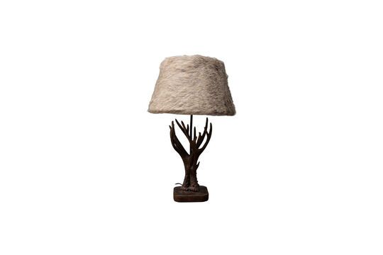 Table lamp in brown resin Deer Clipped