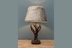 Miniature Table lamp in brown resin Deer 2