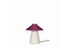 Miniature Table lamp in burgundy and sand metal Chipper 1