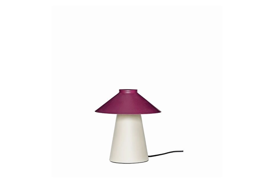 Table lamp in burgundy and sand metal Chipper Hübsch