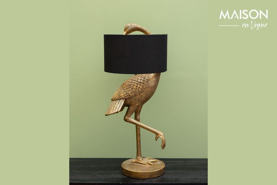 Table lamp in copper resin Wader Chehoma