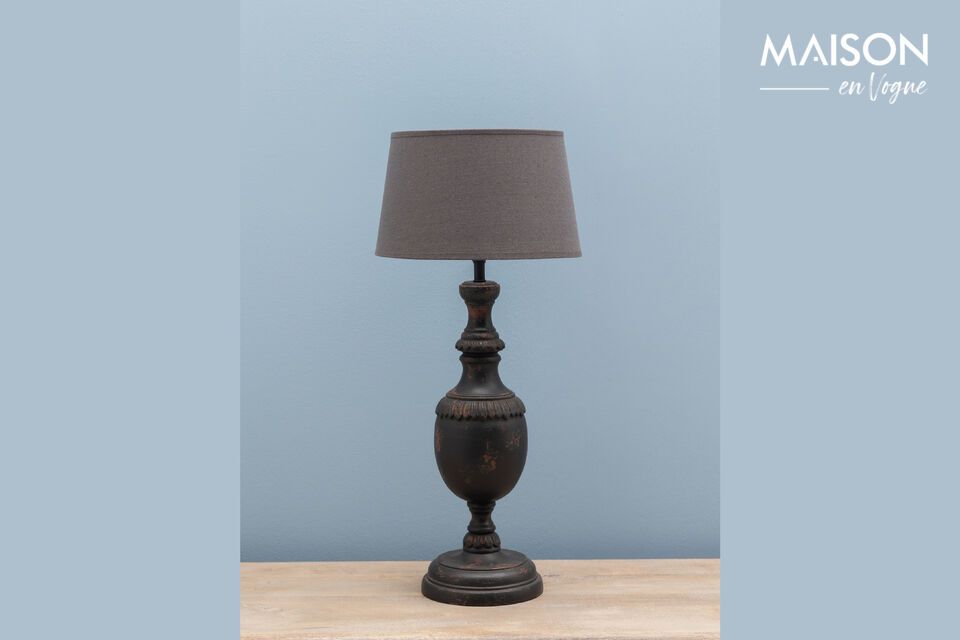 Table lamp in dark wood Amadea Chehoma