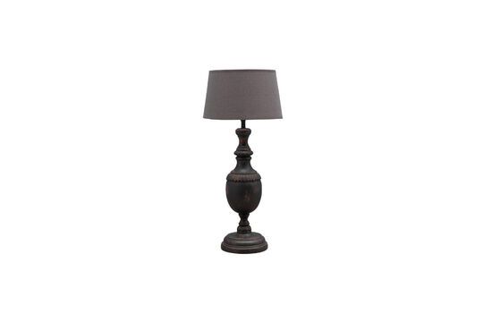 Table lamp in dark wood Amadea Clipped