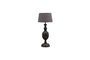 Miniature Table lamp in dark wood Amadea Clipped